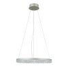 Lampa wisząca okrąg z kryształkami 50cm LED srebrny dekoracyjna w nowoczesnym stylu zmiana barwy światła Barlo PND-34526-M-SILV Italux